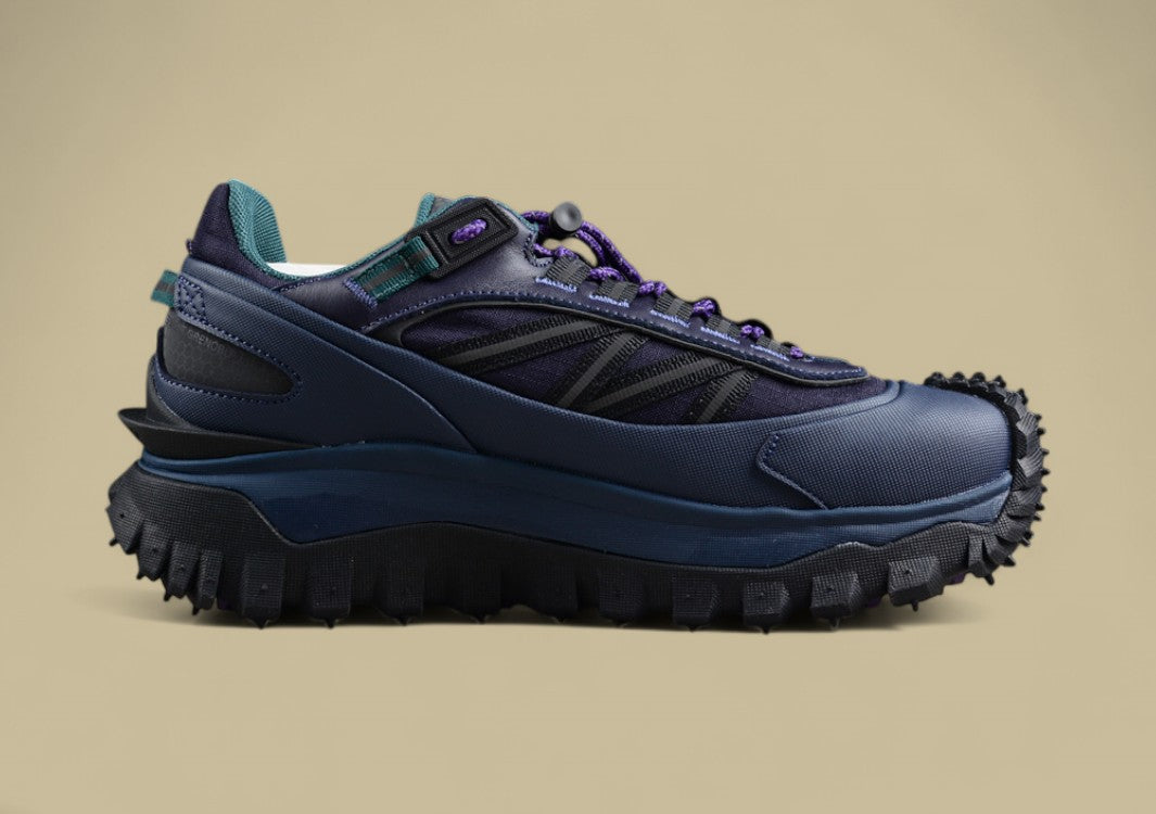 Moncler Trailgrip GTX Sneakers - Midnight Navy/Teal with Purple
