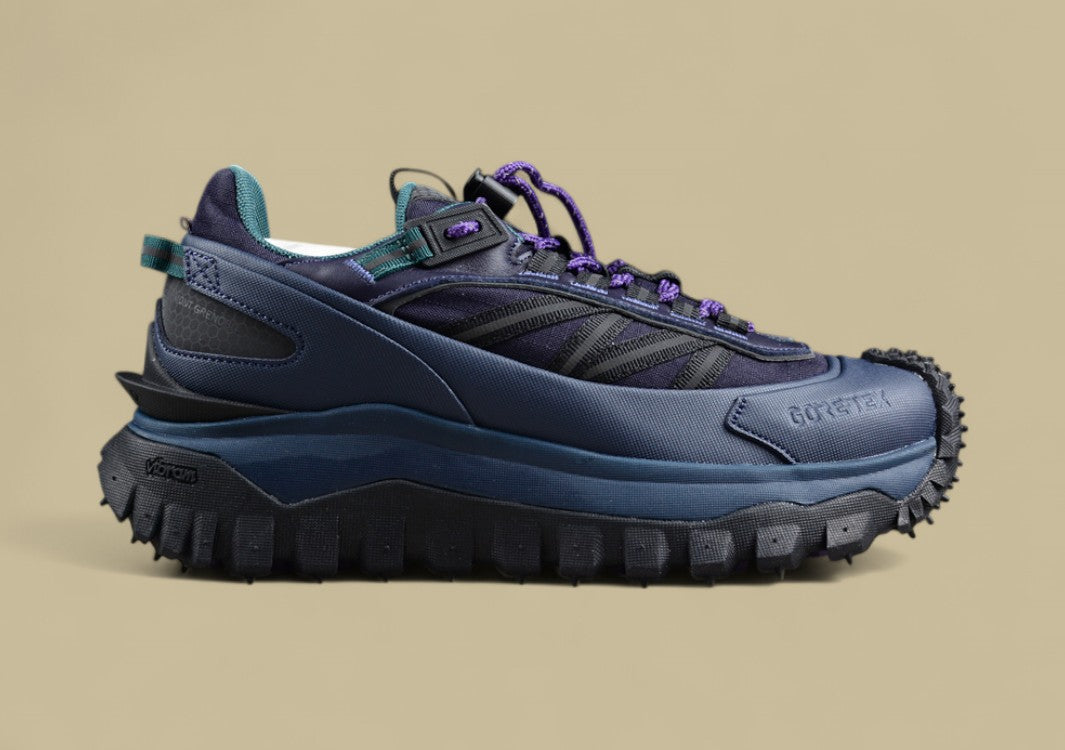Moncler Trailgrip GTX Sneakers - Midnight Navy/Teal with Purple