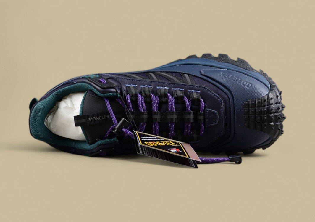 Moncler Trailgrip GTX Sneakers - Midnight Navy/Teal with Purple