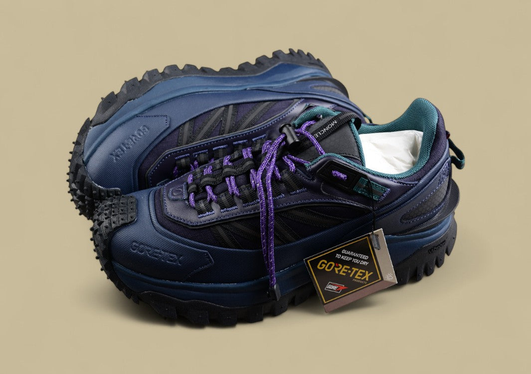 Moncler Trailgrip GTX Sneakers - Midnight Navy/Teal with Purple