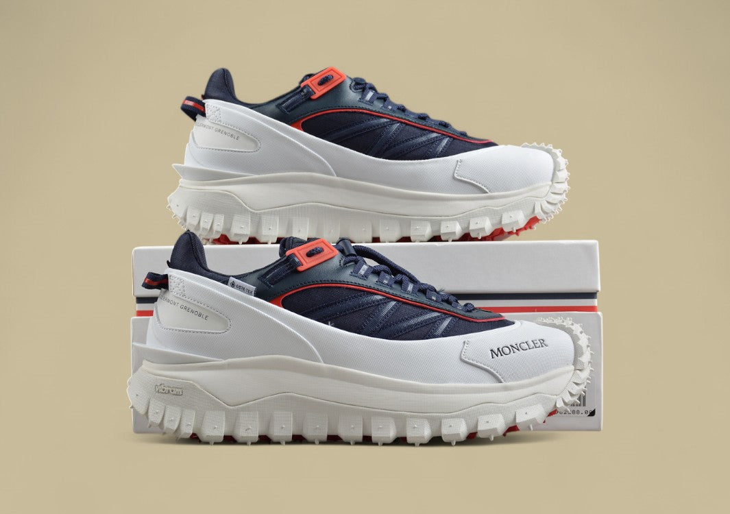 Moncler Trailgrip GTX Sneakers - Navy/White/Red