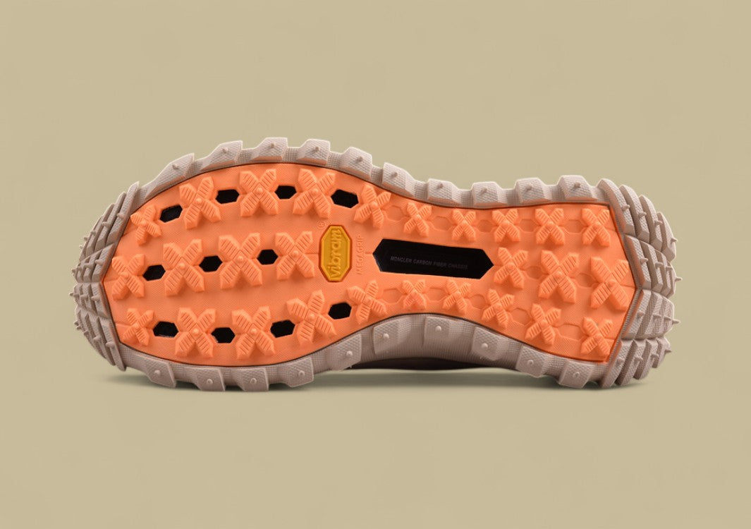 Moncler Trailgrip Knit Sock Sneaker - Olive Green & Beige Mid-Top