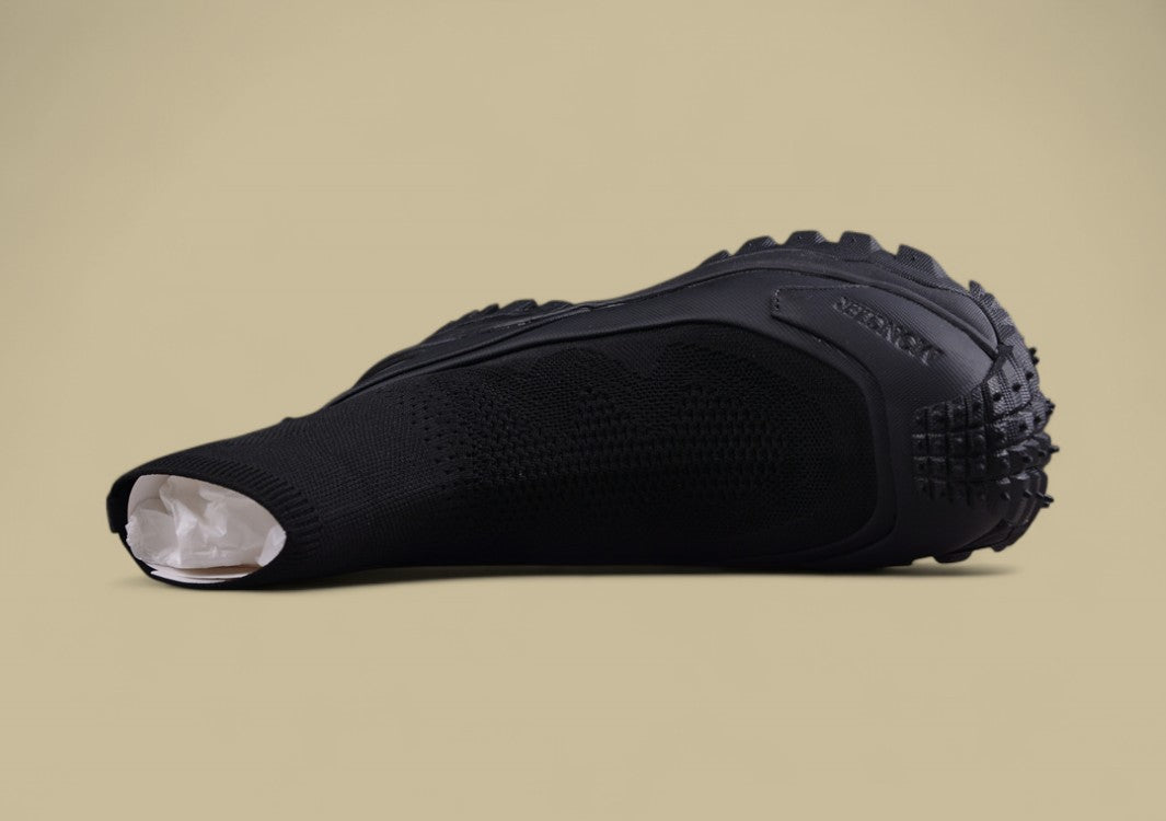 Moncler Trailgrip Knit Sock Sneaker - Triple Black Mid-Top