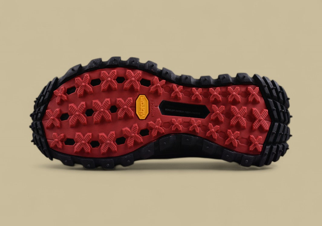 Moncler Trailgrip Knit Sock Sneaker - Triple Black Mid-Top