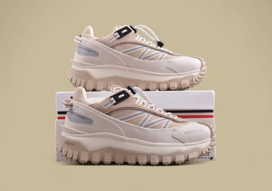 Moncler Trailgrip Lite 2 Low - Cream & Sand Outdoor Sneaker