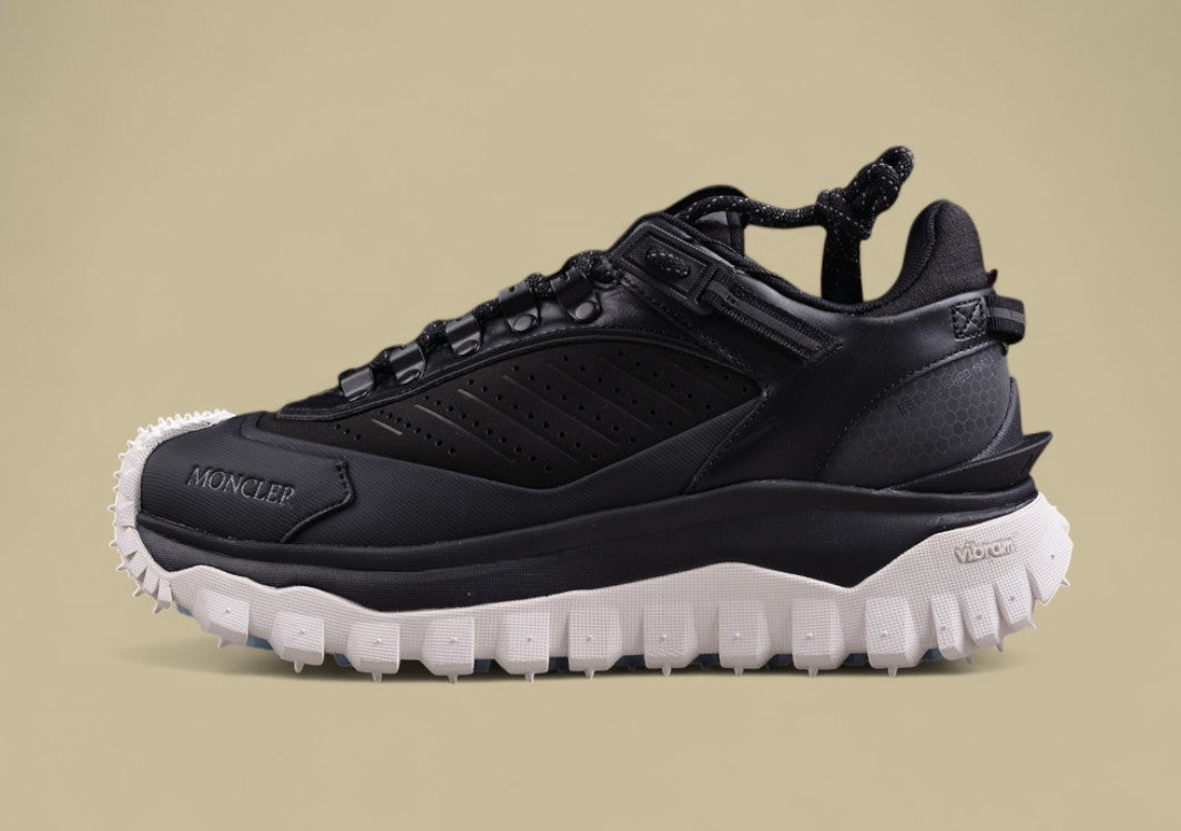 Moncler Trailgrip Lite 2 Low - Triple Black with White Sole