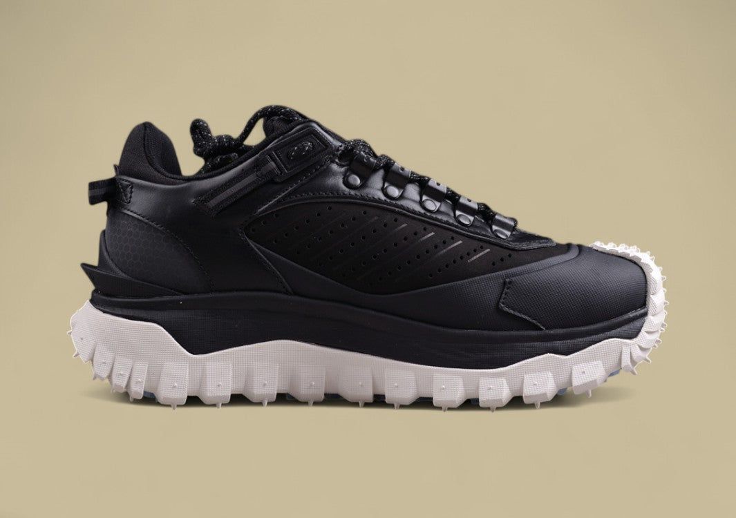 Moncler Trailgrip Lite 2 Low - Triple Black with White Sole