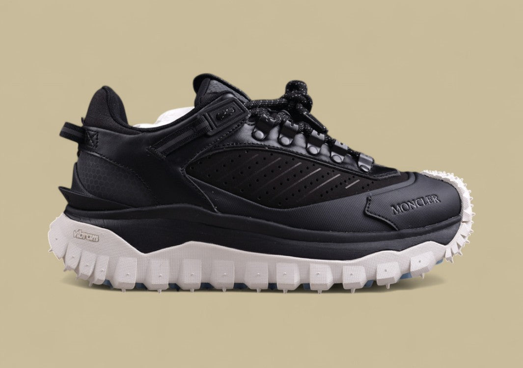 Moncler Trailgrip Lite 2 Low - Triple Black with White Sole