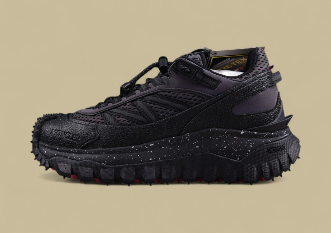 Moncler Trailgrip Lite 2 Low GTX - Blackout with Speckled Midsole & GORE-TEX