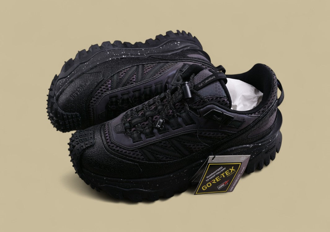 Moncler Trailgrip Lite 2 Low GTX - Blackout with Speckled Midsole & GORE-TEX