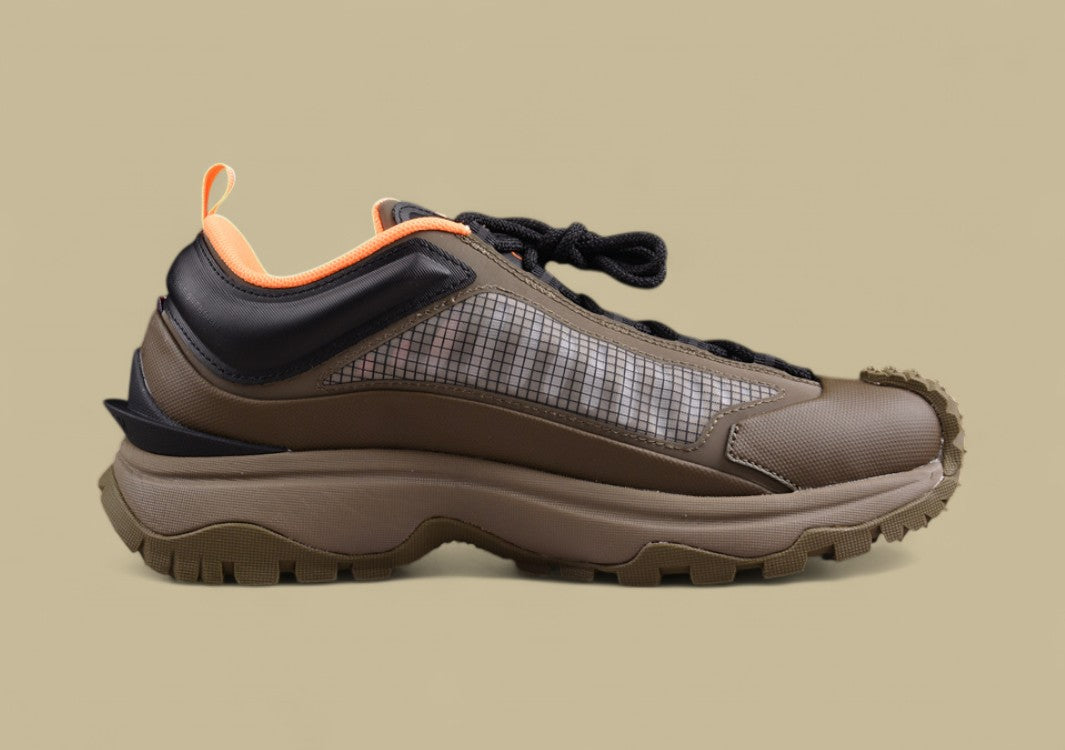 Moncler Trailgrip Lite 2 Low Sneakers - Olive/Black with Orange