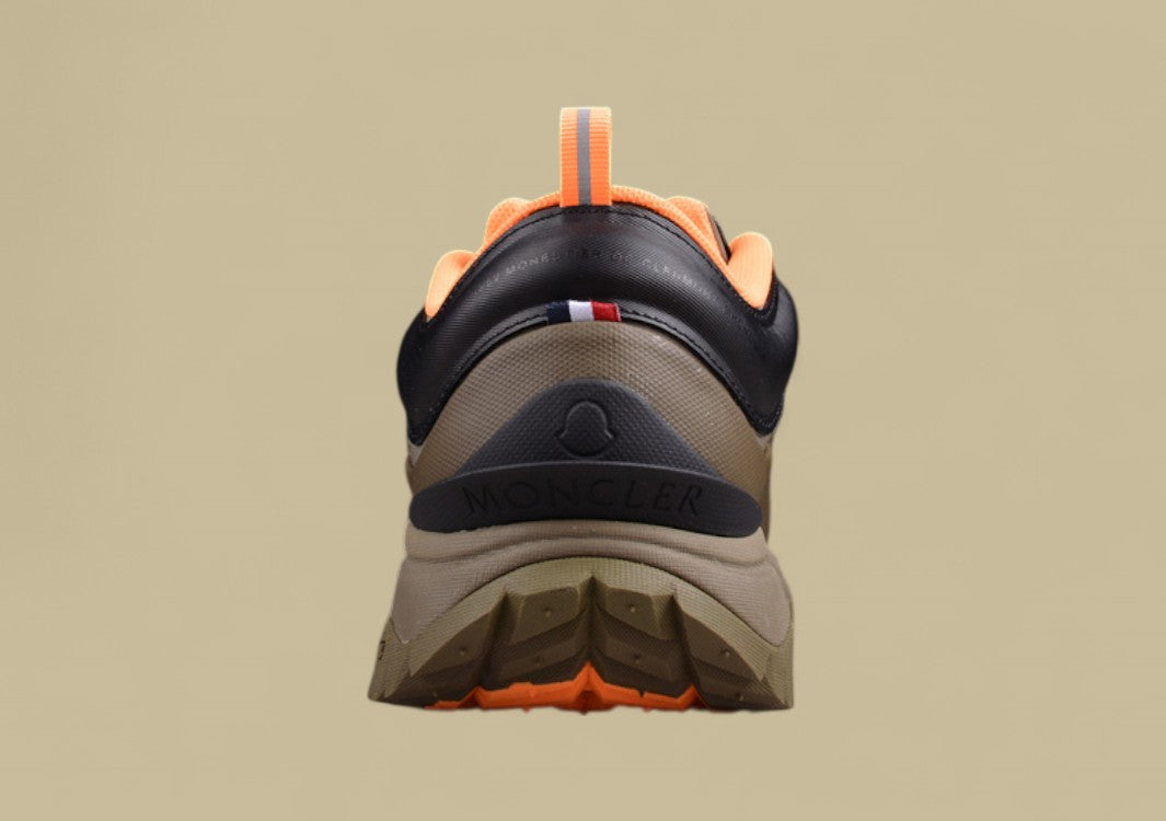 Moncler Trailgrip Lite 2 Low Sneakers - Olive/Black with Orange