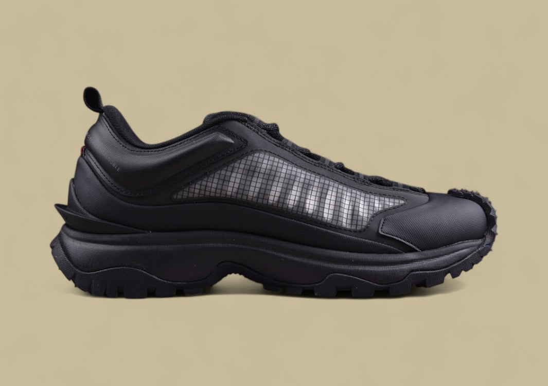 Moncler Trailgrip Lite 2 Low Sneakers - Triple Black with Grid Mesh