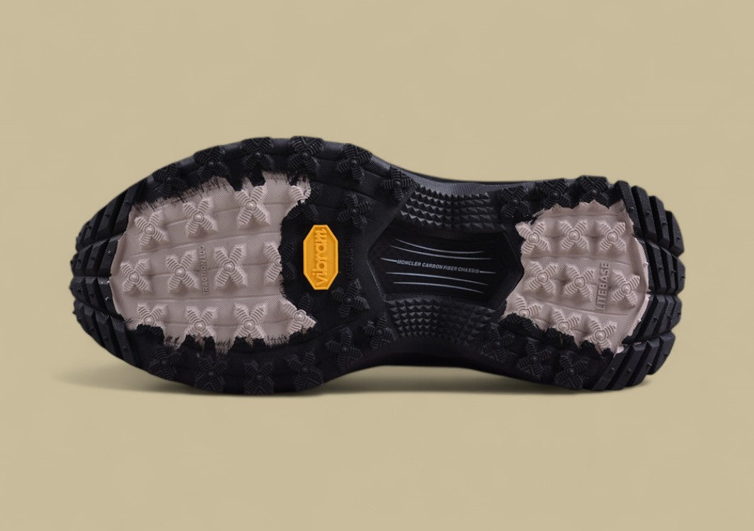 Moncler Trailgrip Lite 2 Low Sneakers - Triple Black with Grid Mesh