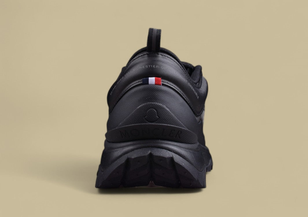 Moncler Trailgrip Lite 2 Low Sneakers - Triple Black with Grid Mesh