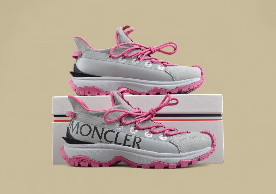 Moncler Trailgrip Lite Sneakers - Grey/Pink