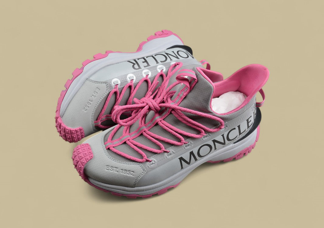 Moncler Trailgrip Lite Sneakers - Grey/Pink