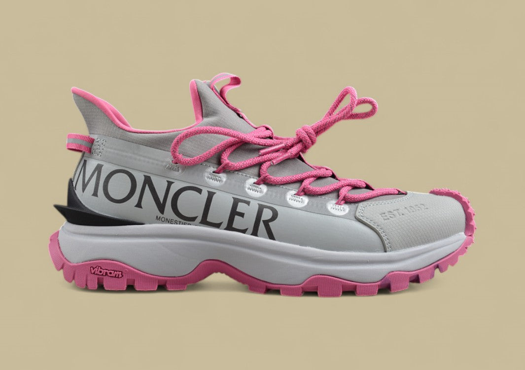 Moncler Trailgrip Lite Sneakers - Grey/Pink