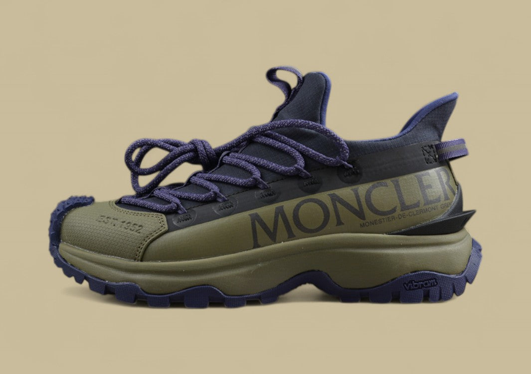 Moncler Trailgrip Lite Sneakers - Olive Green/Navy