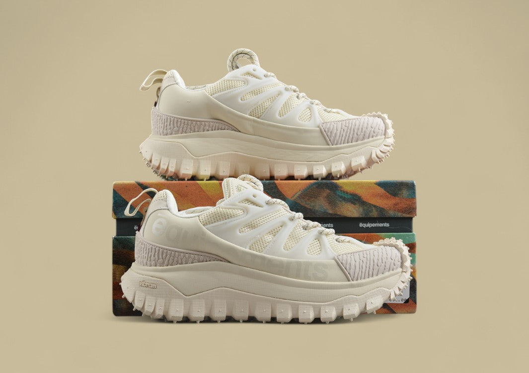 Moncler Trailgrip Low Sneakers - Cream White