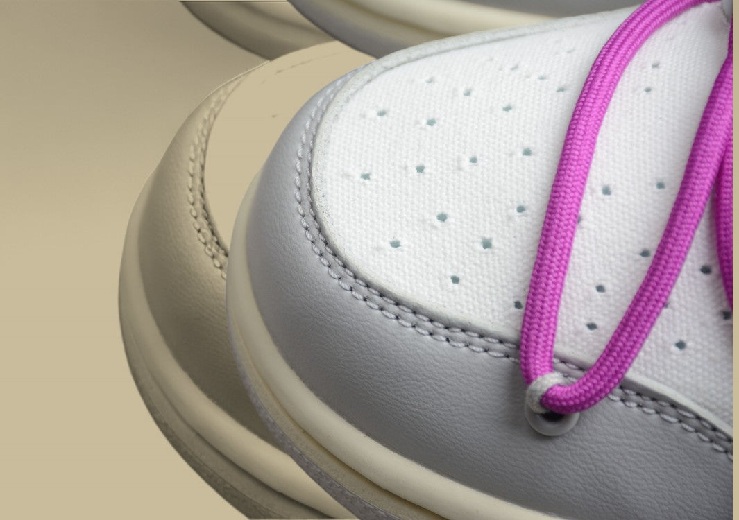 NK Dunk Low "The 50" Off-White Yellow Laces Yellow Buckle Low-Top Casual Sneakers