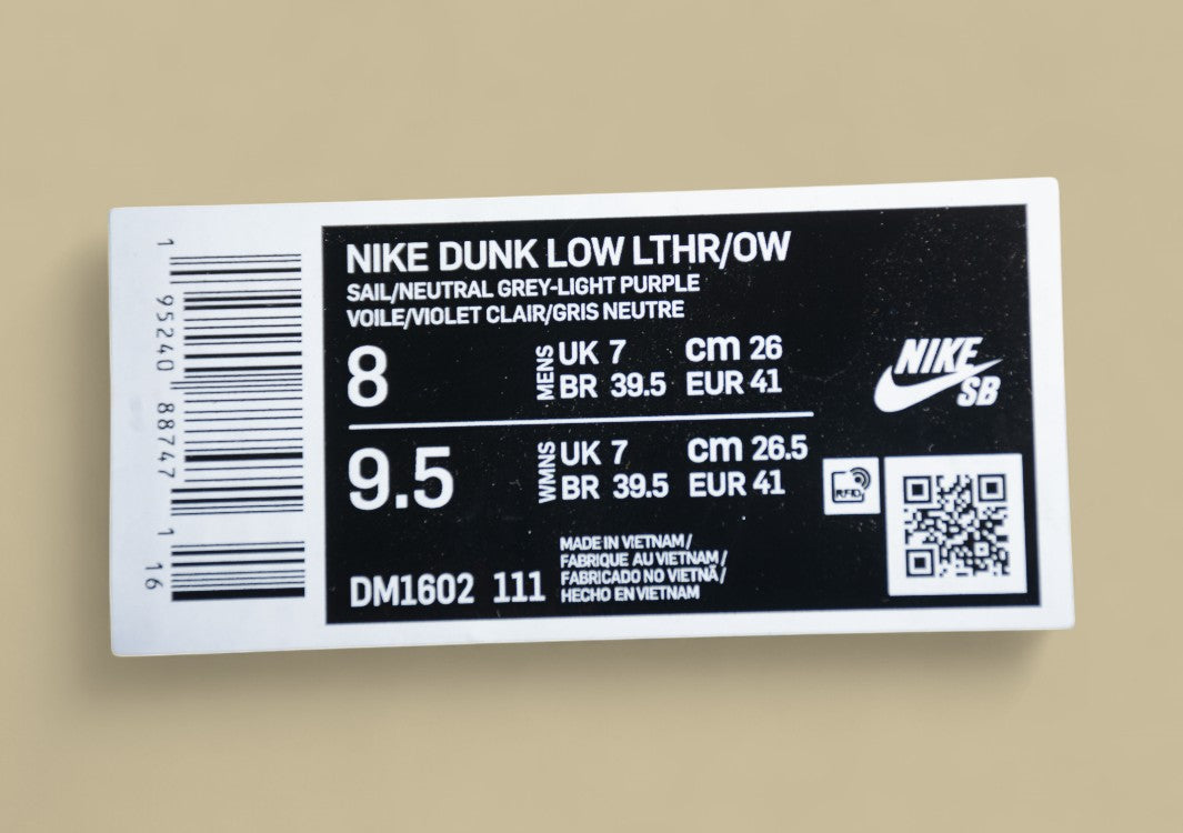 NK Dunk Low "The 50" Off-White Yellow Laces Yellow Buckle Low-Top Casual Sneakers
