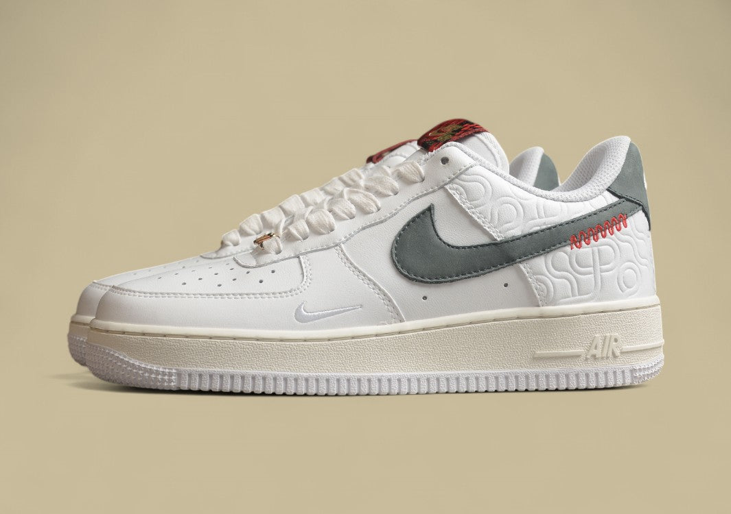 Nike Air Force 1 "Embossed Script Jade Stitch"