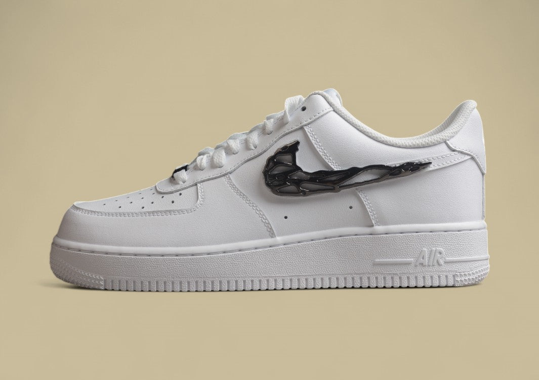 Nike Air Force 1 "Liquid Swoosh Black Chrome"