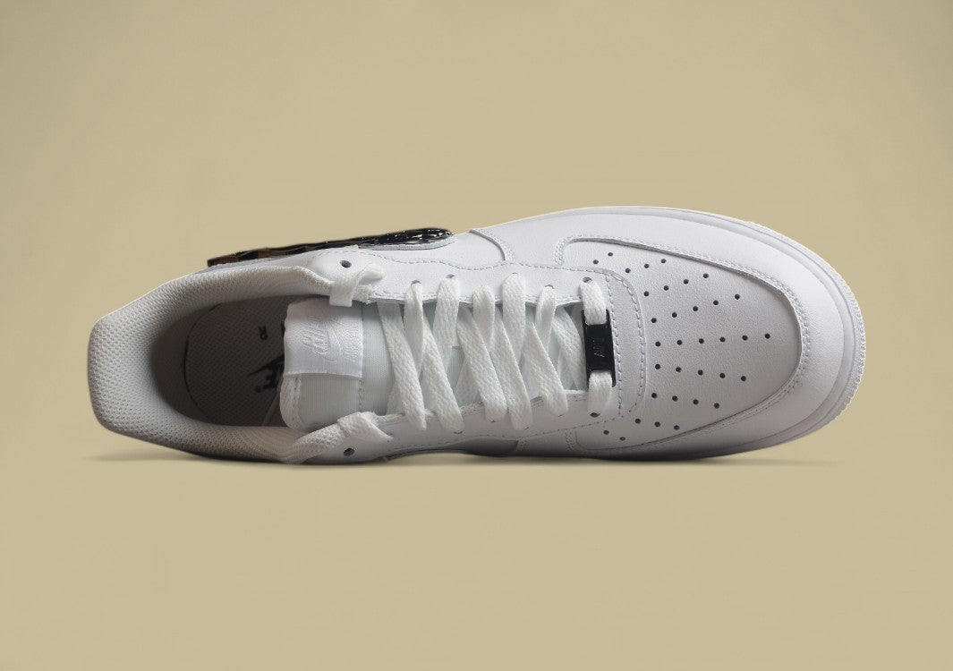 Nike Air Force 1 "Liquid Swoosh Black Chrome"