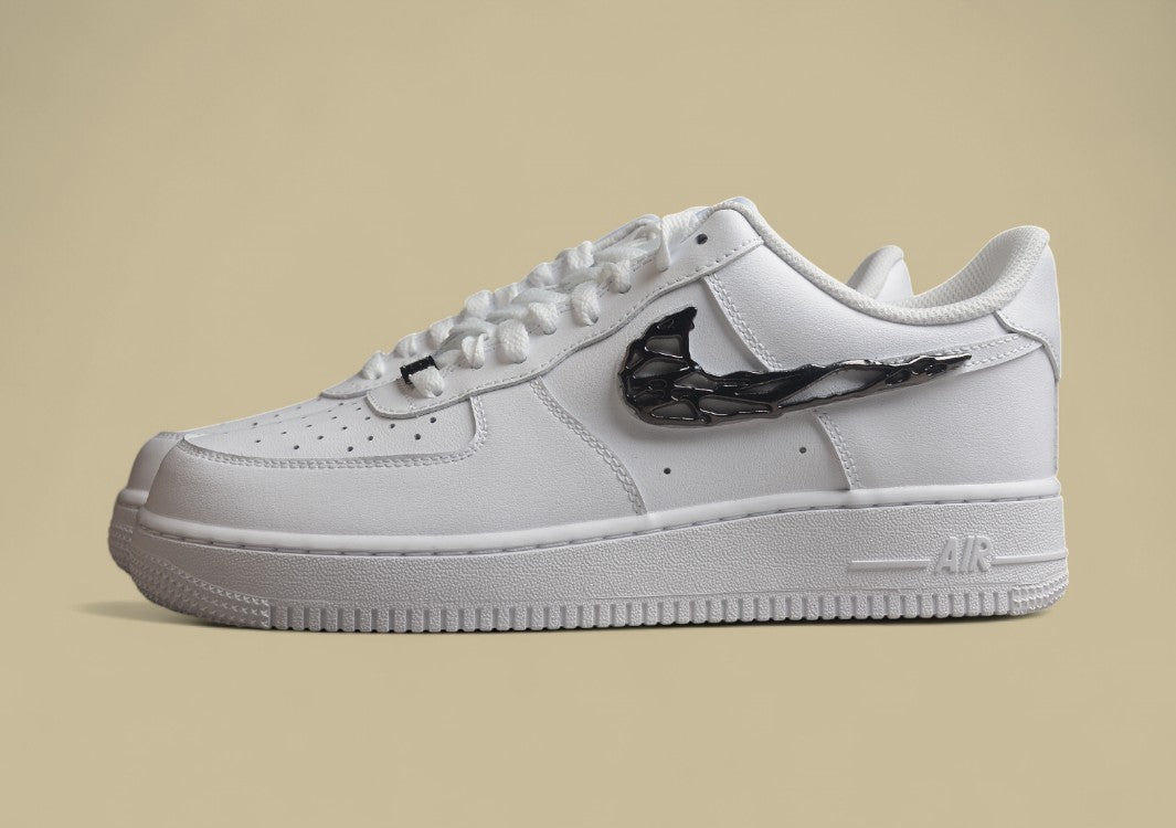 Nike Air Force 1 "Liquid Swoosh Black Chrome"