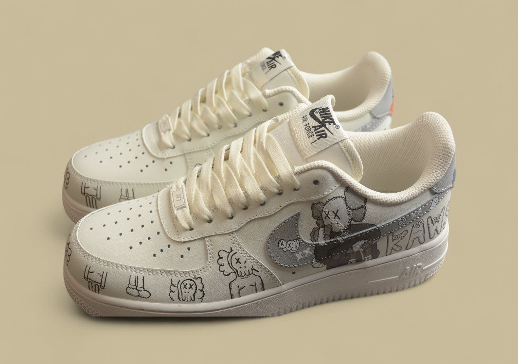 Nike Air Force 1 Low Bear Joint Color One Low-Top Casual Sneakers