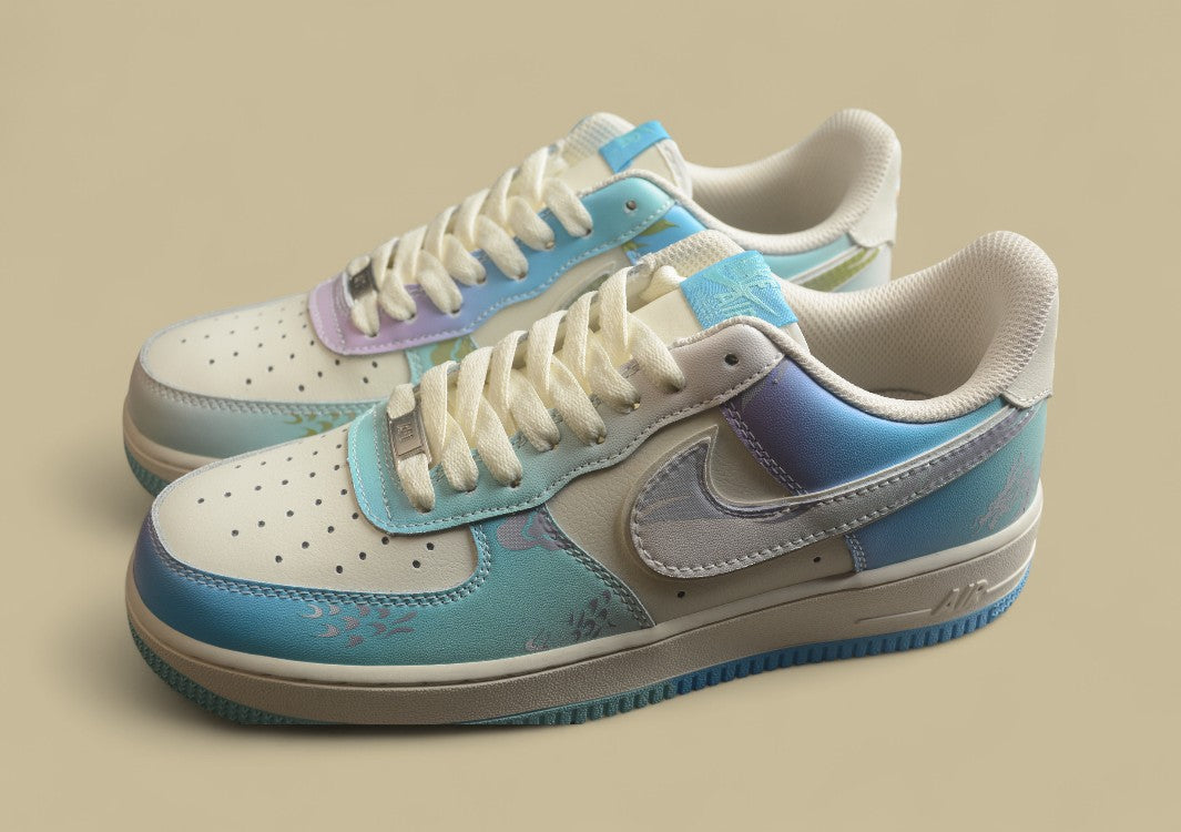 Nike Air Force 1 Low Crystal Dragon Palace Casual Sneakers