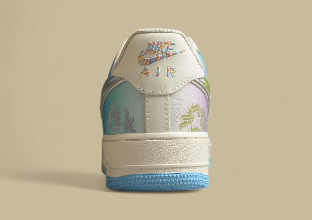 Nike Air Force 1 Low Crystal Dragon Palace Casual Sneakers