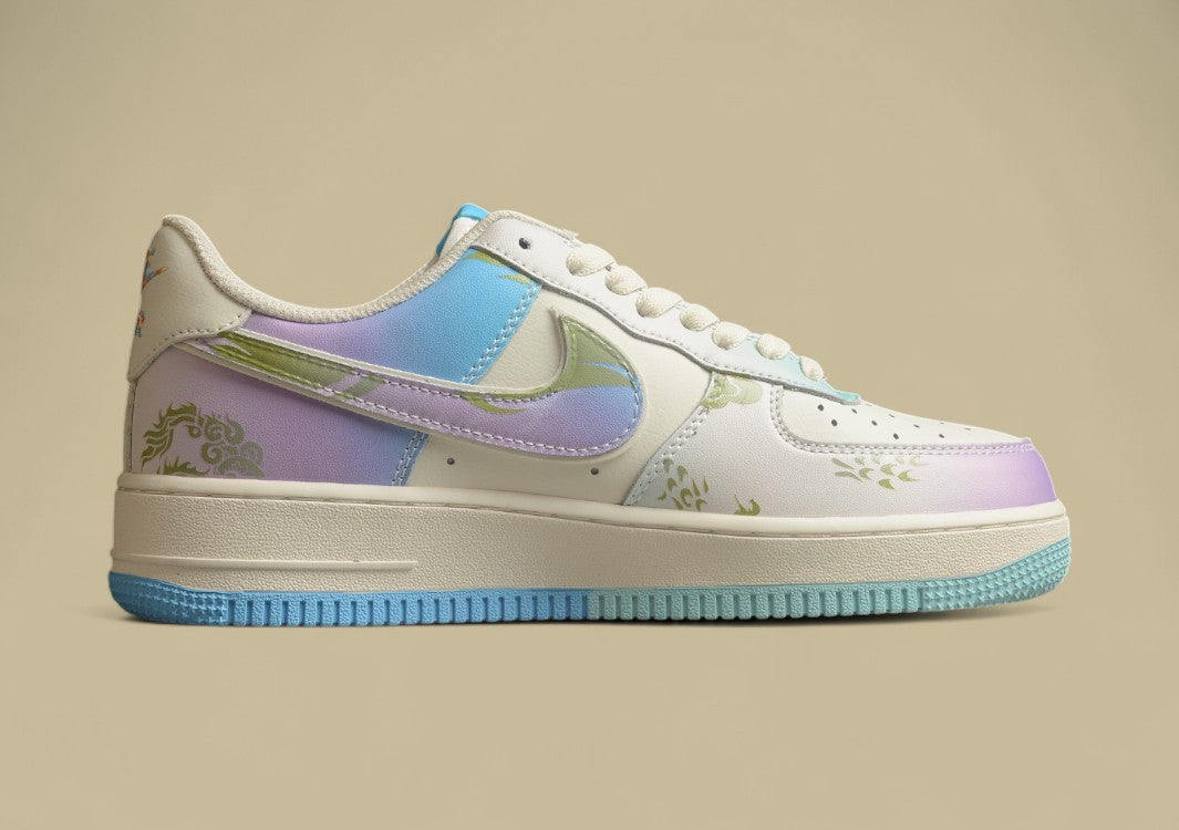 Nike Air Force 1 Low Crystal Dragon Palace Casual Sneakers