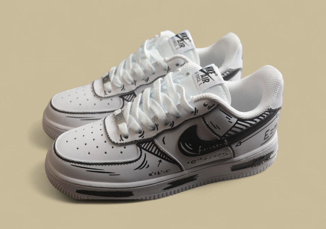 Nike Air Force 1 Low “Math Formulas” Sketch