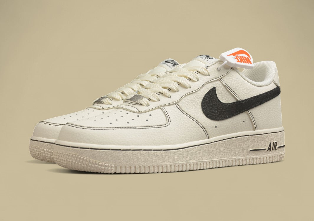 Nike Air Force 1 Low “Sail & Black” Minimal Tag