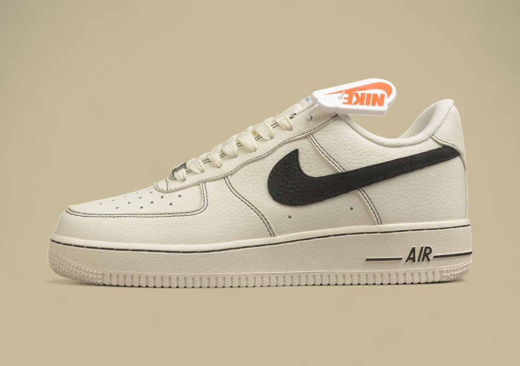 Nike Air Force 1 Low “Sail & Black” Minimal Tag