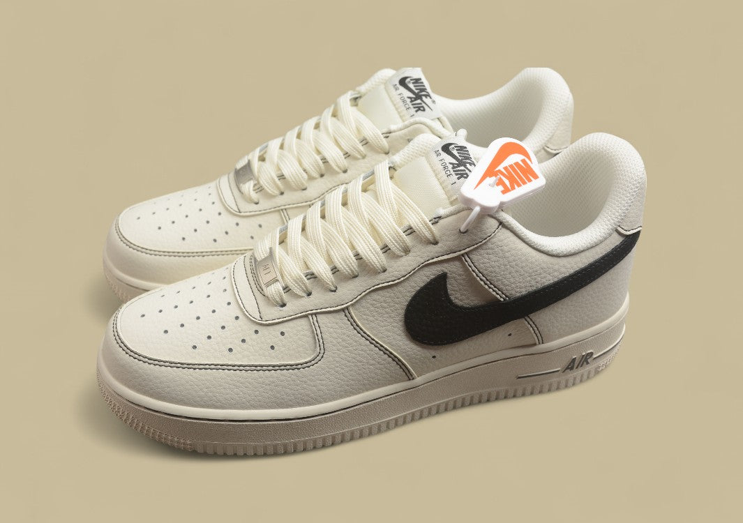 Nike Air Force 1 Low “Sail & Black” Minimal Tag