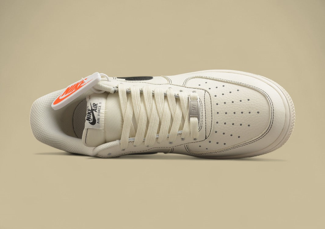 Nike Air Force 1 Low “Sail & Black” Minimal Tag