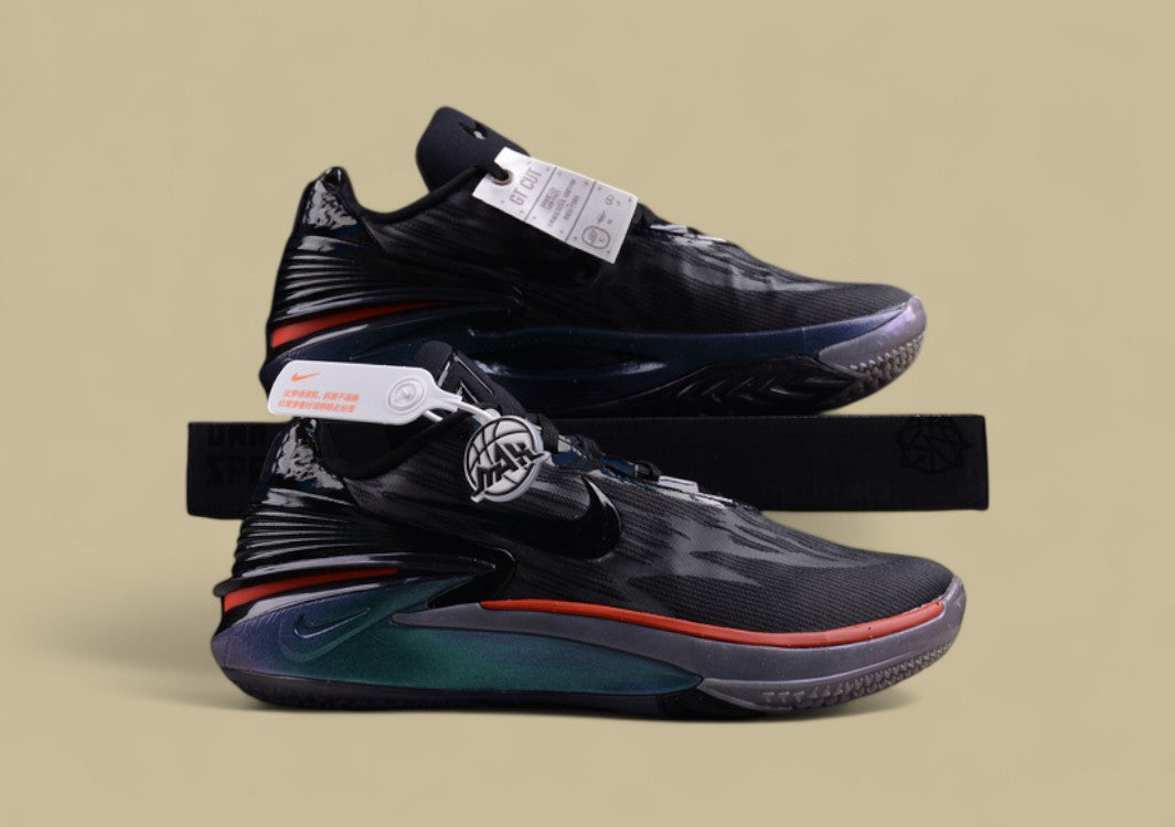 Nike Air Zoom G.T. Cut 2 Black with Multicolor Blends and Picante Red Highlights