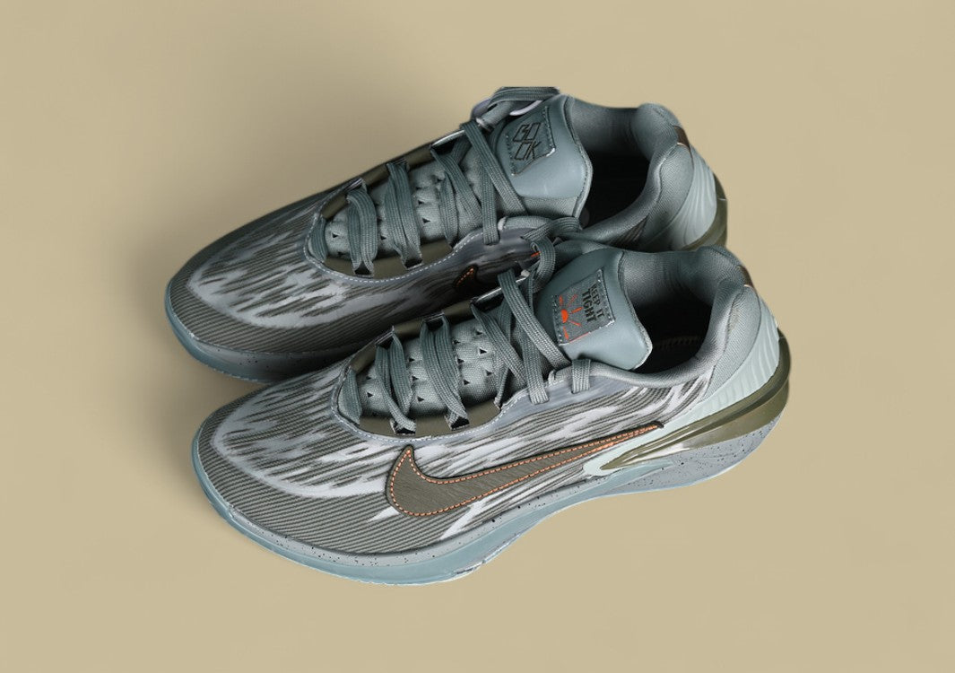 Nike Air Zoom G.T. Cut 2 EP Clean White with Green and Orange Accents