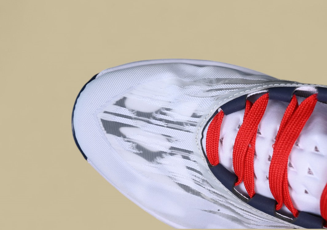 Nike Air Zoom G.T. Cut 2 EP Clean White with Red and Blue Accents