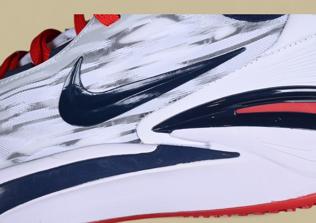 Nike Air Zoom G.T. Cut 2 EP Clean White with Red and Blue Accents