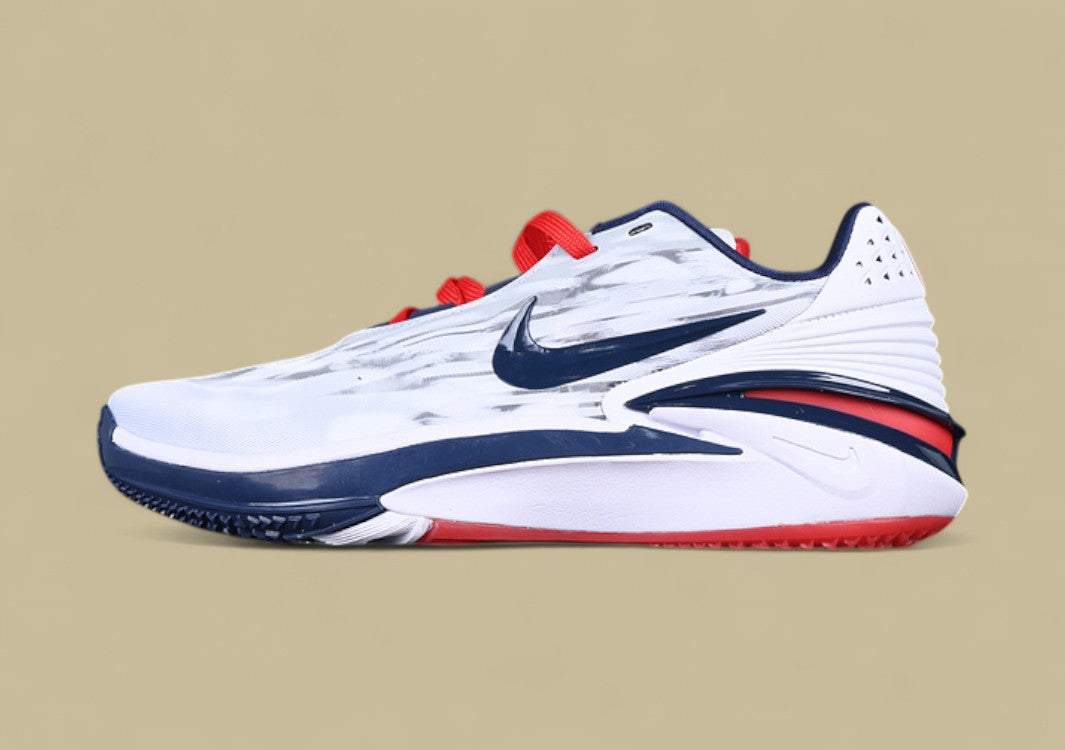 Nike Air Zoom G.T. Cut 2 EP Clean White with Red and Blue Accents