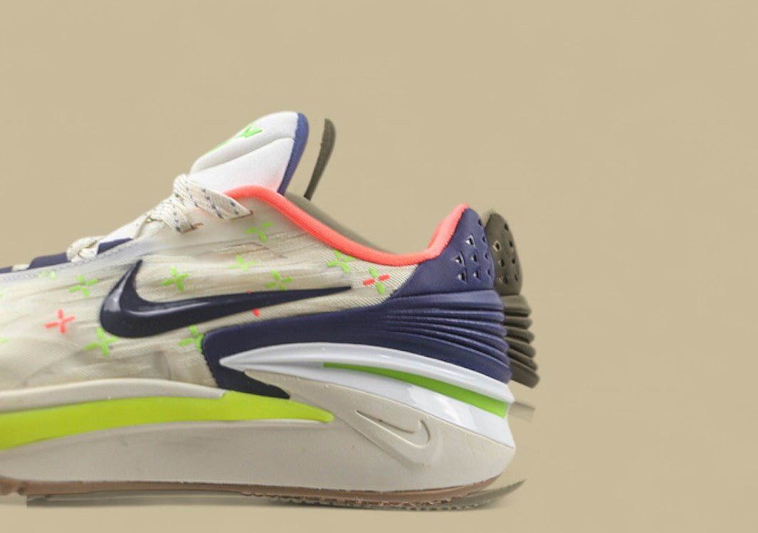 Nike Air Zoom G.T. Cut 2 EP Coconut Milk & Midnight Navy with Green Accents