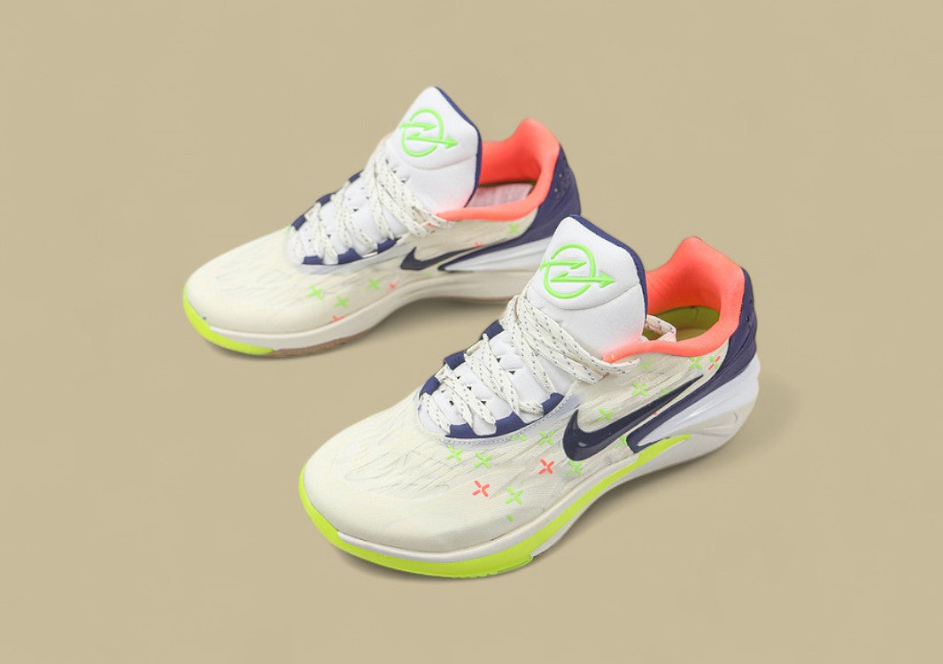 Nike Air Zoom G.T. Cut 2 EP Coconut Milk & Midnight Navy with Green Accents