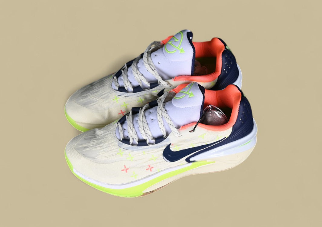 Nike Air Zoom G.T. Cut 2 EP Coconut Milk & Midnight Navy with White and Ghost Green Accents