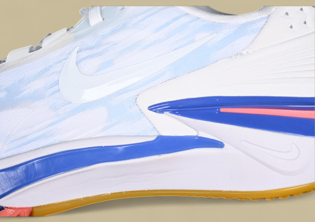Nike Air Zoom G.T. Cut 2 EP Crisp White with Dynamic Blue and Orange Highlights