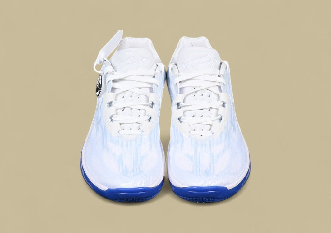 Nike Air Zoom G.T. Cut 2 EP Crisp White with Dynamic Blue and Orange Highlights