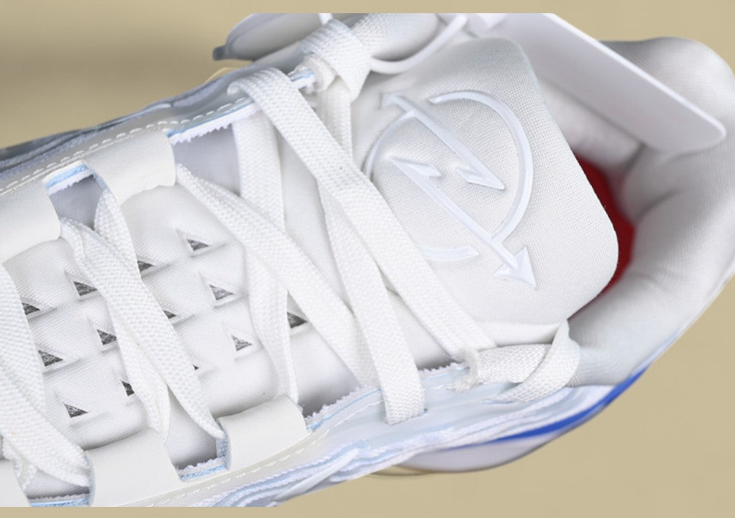 Nike Air Zoom G.T. Cut 2 EP Crisp White with Dynamic Blue and Orange Highlights